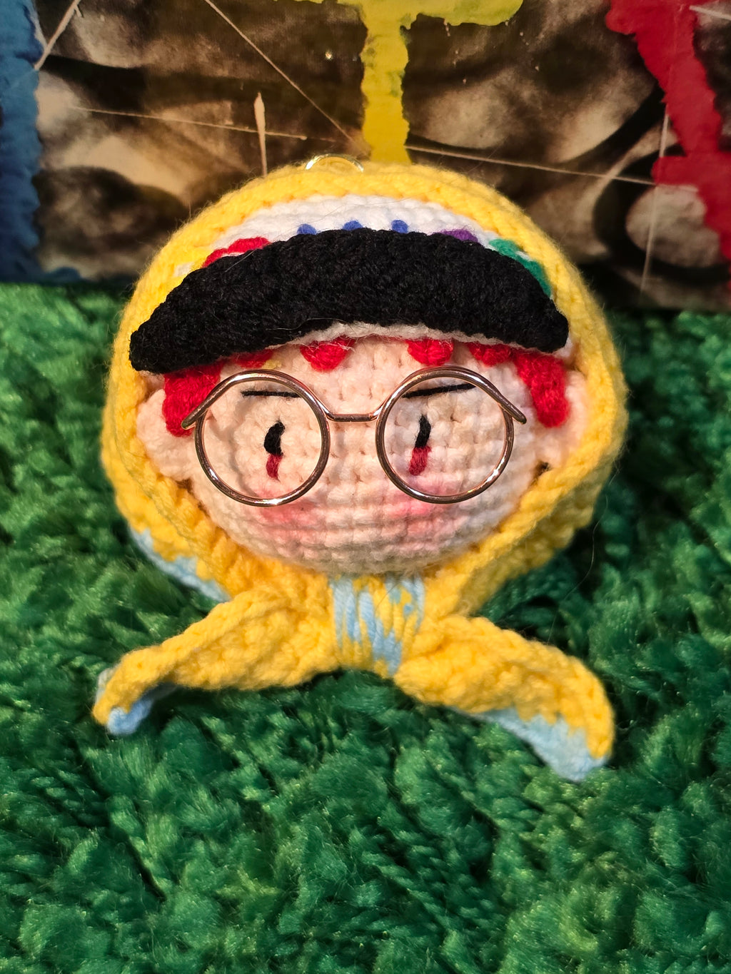 G-Dragon BigBang HK Airport Style K-pop Merchandise Handmade Crochet Doll