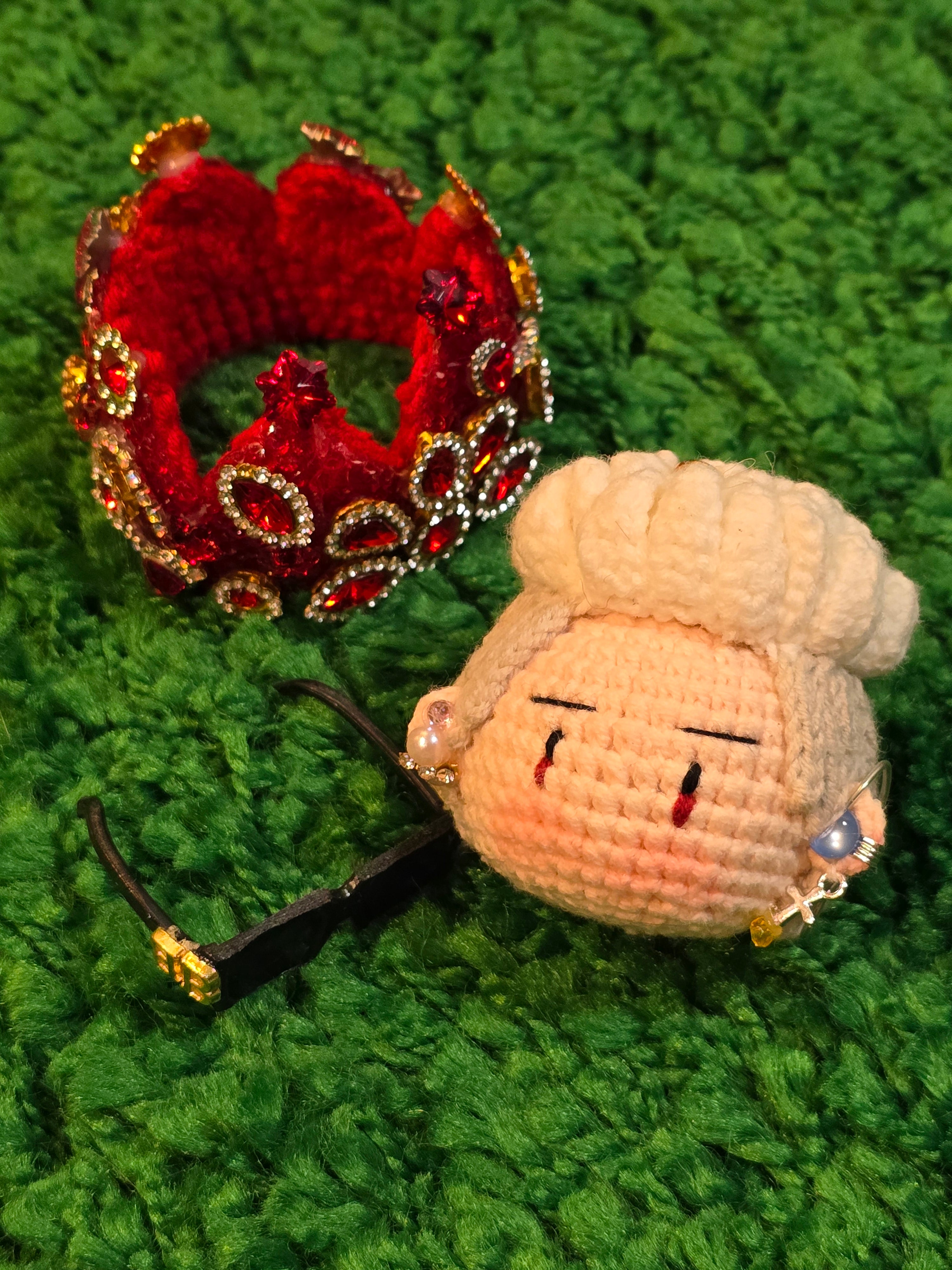 G-Dragon BigBang Red Rose Crown K-pop Merchandise Handmade Crochet - Übermensch Inspired