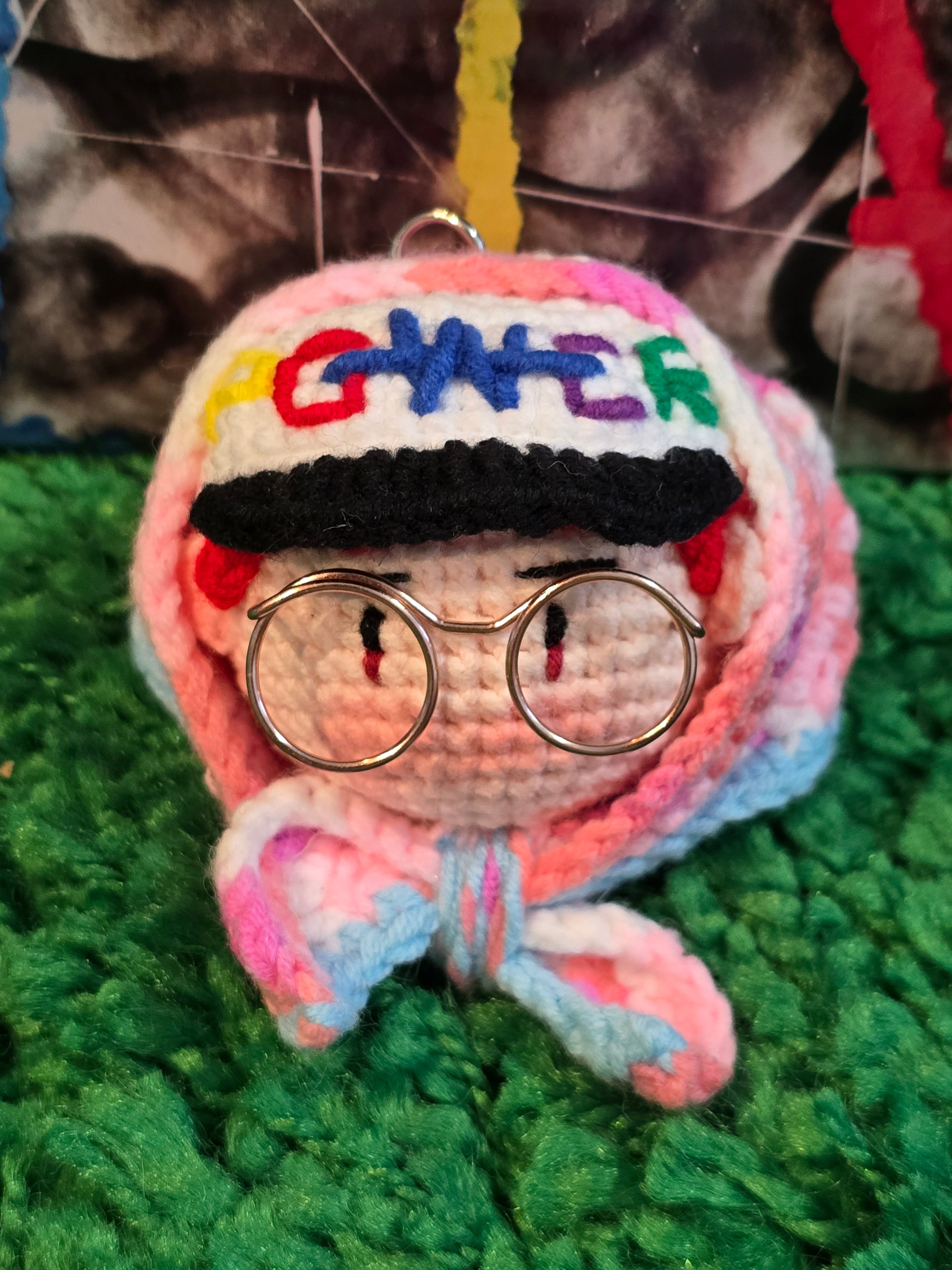 G-Dragon BigBang HK Airport Style K-pop Merchandise Handmade Crochet Doll