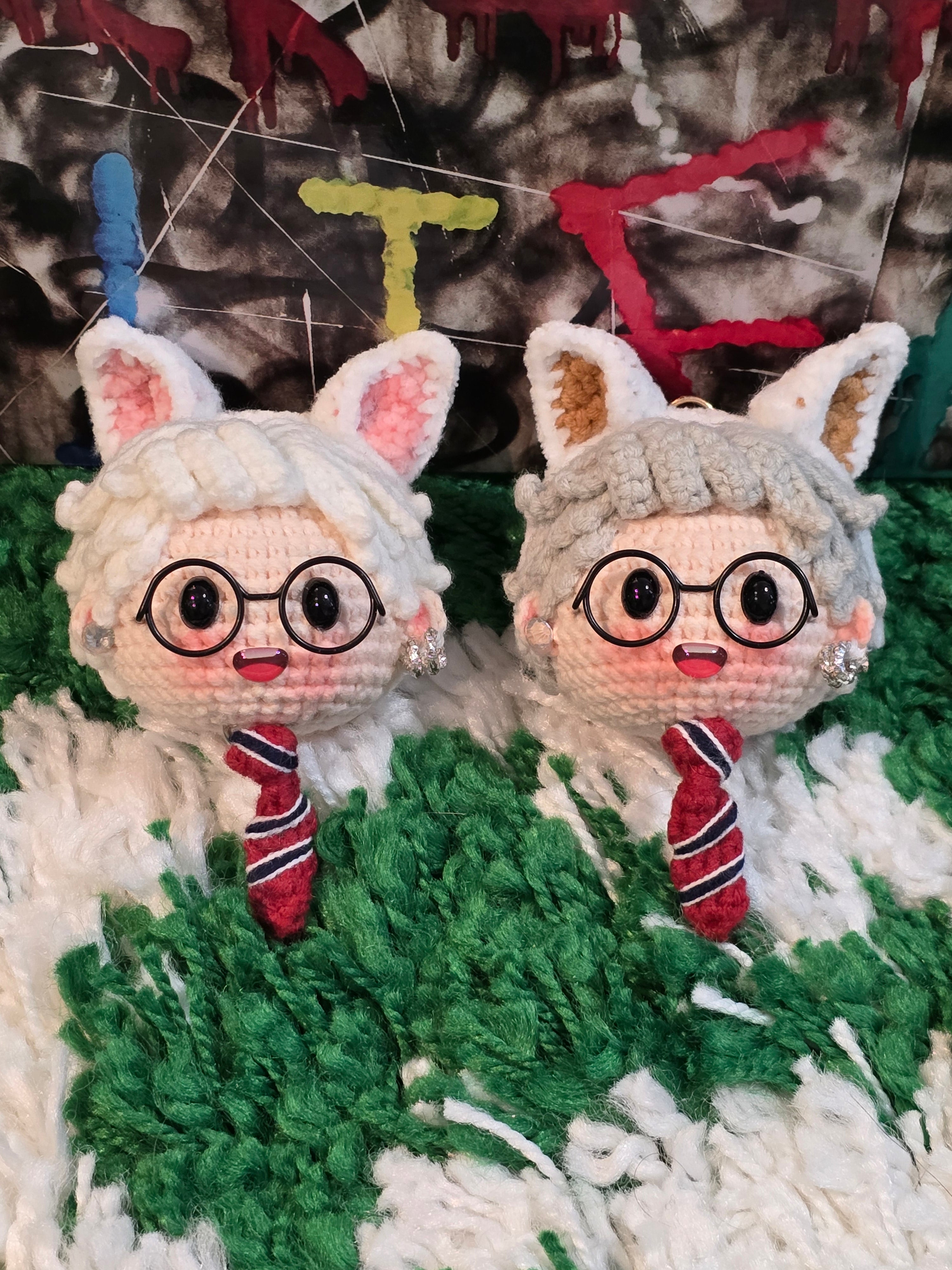 G-Dragon BigBang Bunny Ears K-pop Merchandise Handmade Crochet Doll