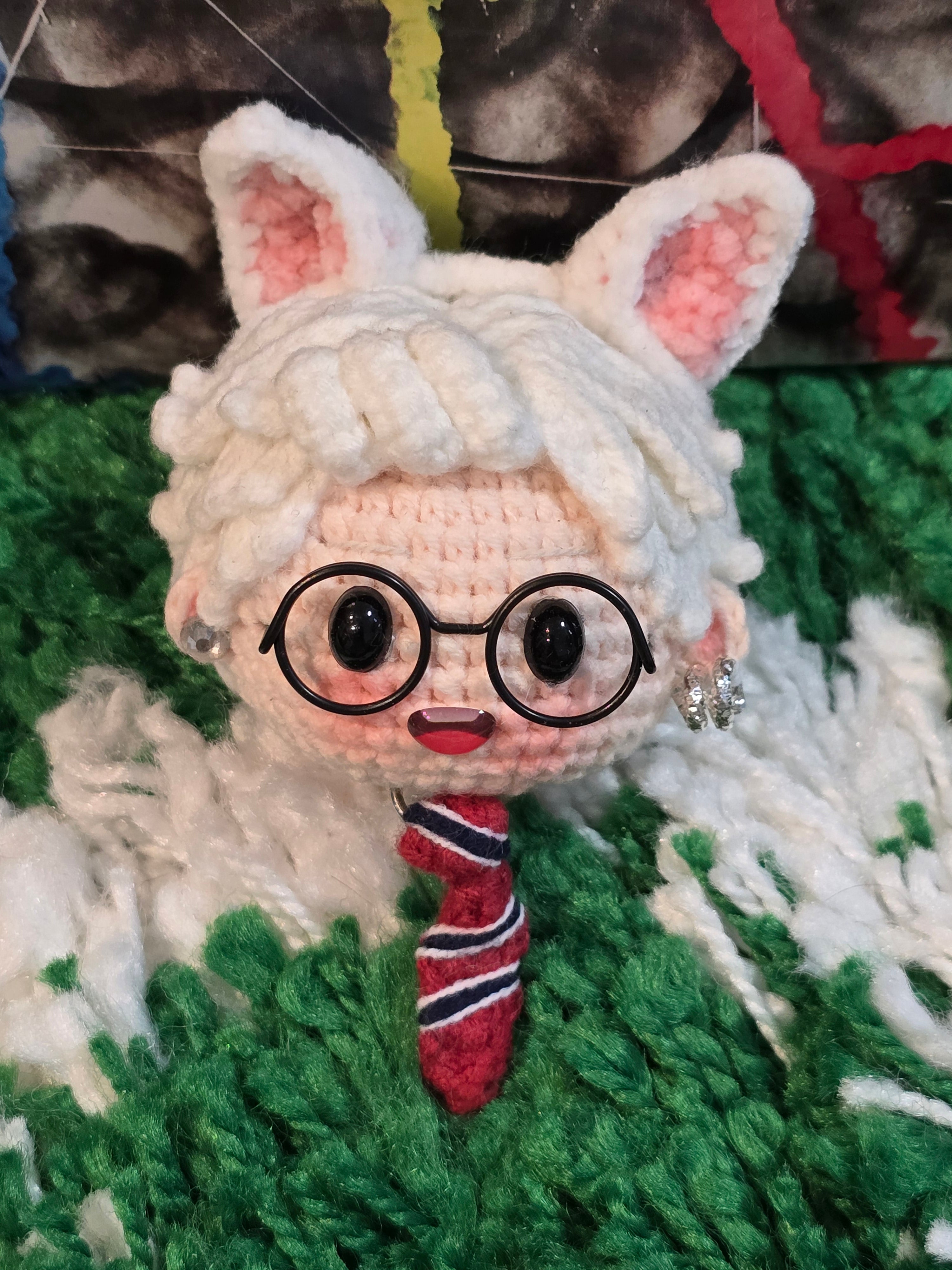 G-Dragon BigBang Bunny Ears K-pop Merchandise Handmade Crochet Doll