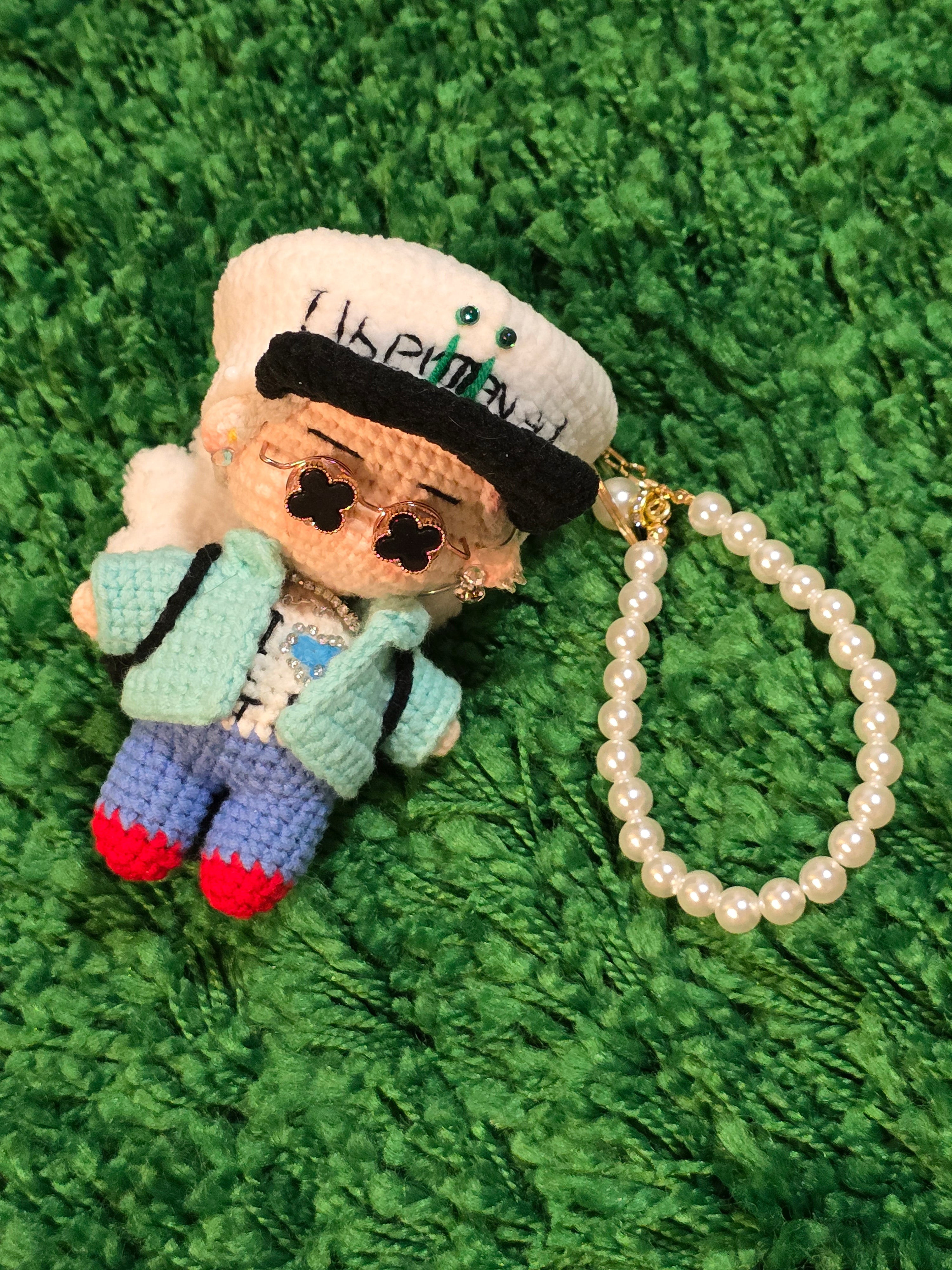 G-dragon Bigbang Mushroom Style K-pop Merchandise Handmade Full Body Crochet Doll