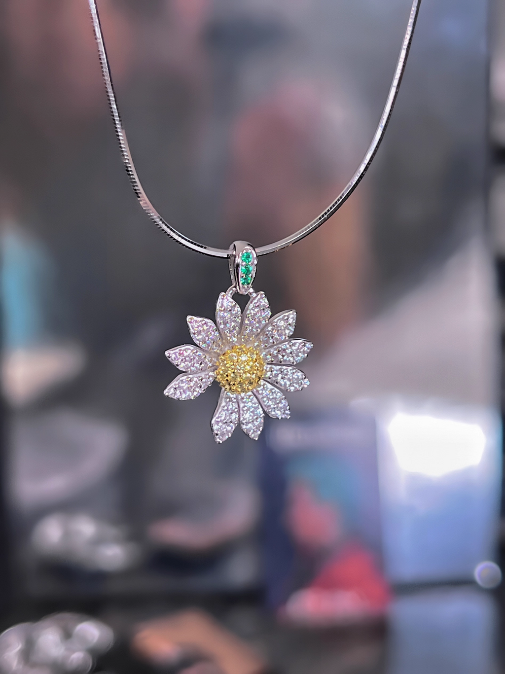 S925 Silver Delicate Daisy Necklace - G-Dragon Inspired Jewelry