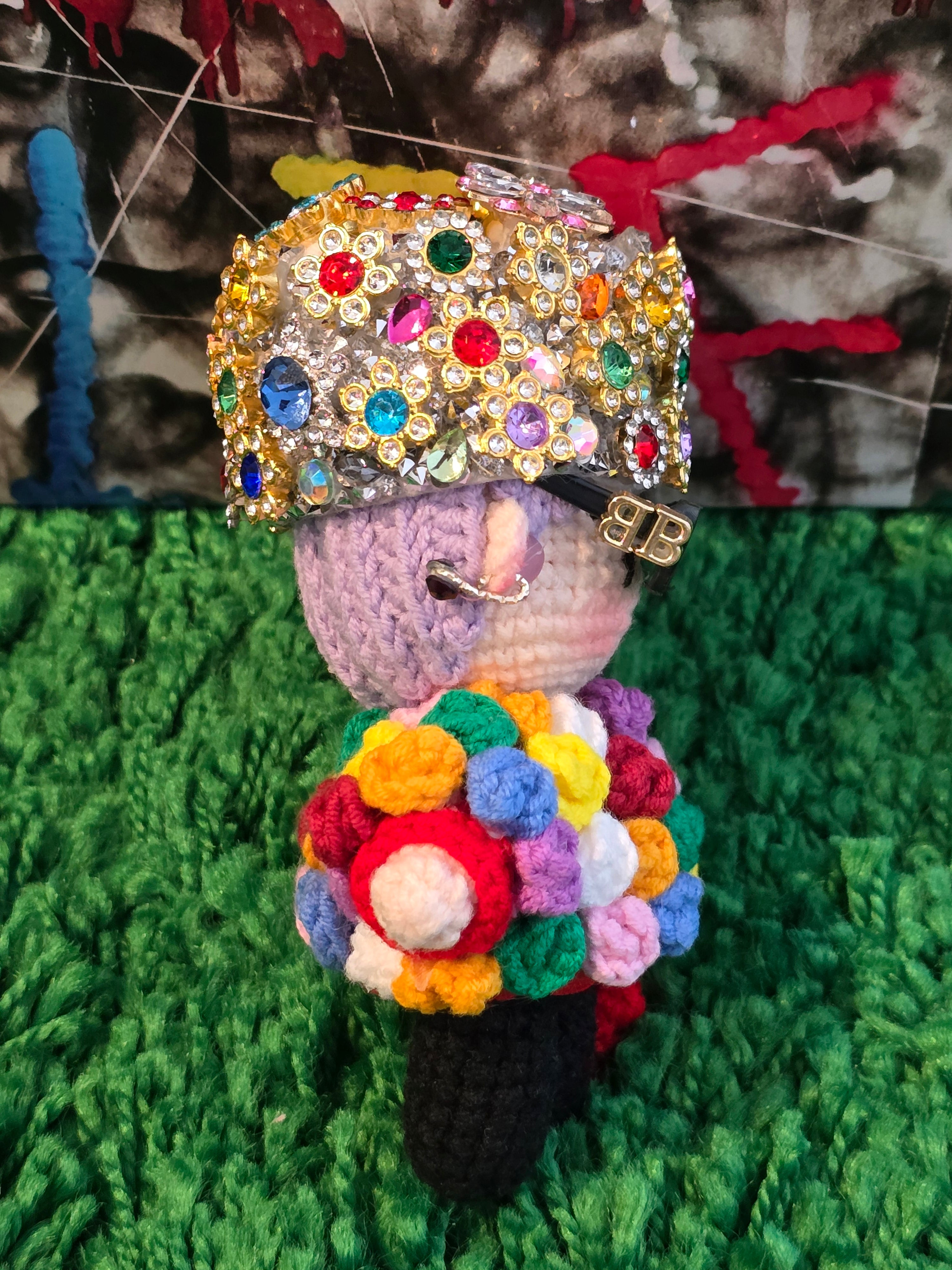 G-Dragon BigBang Colorful Rose Style K-pop Merchandise Handmade Full Body Crochet
