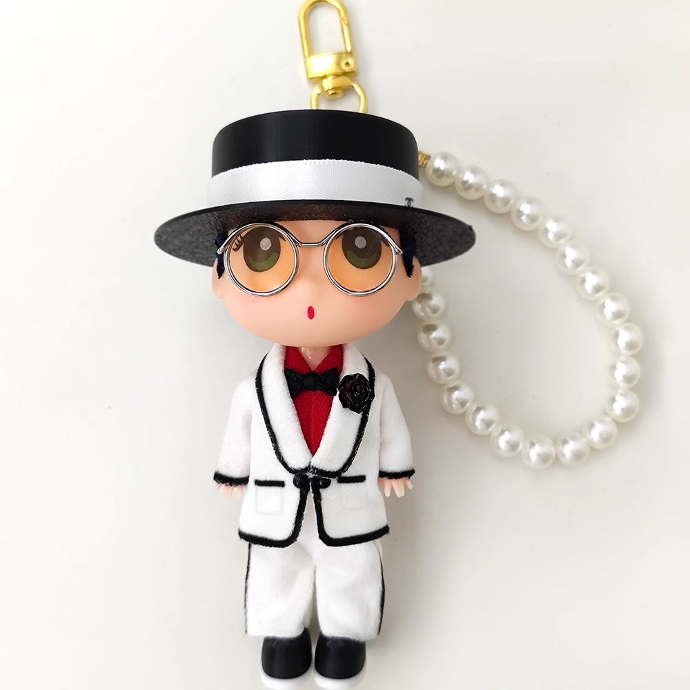 NEW!!! BigBang G-Dragon Übermensch Concert Inspired White Tweed-style Keychain/Figure – K-pop Idol Merch