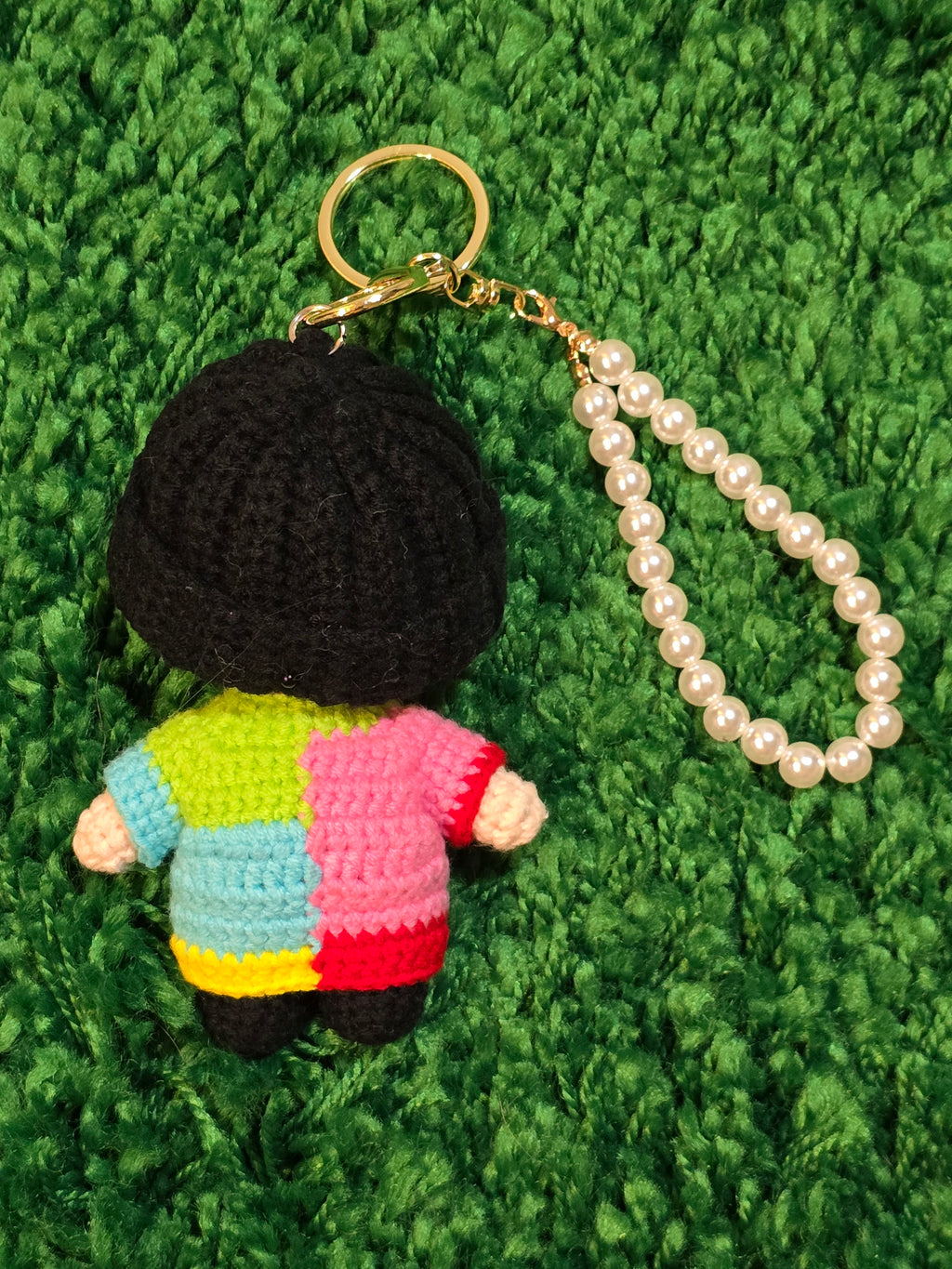 G-Dragon BigBang "FXXK IT" Green Hair K-pop Merchandise Handmade Full Body Crochet