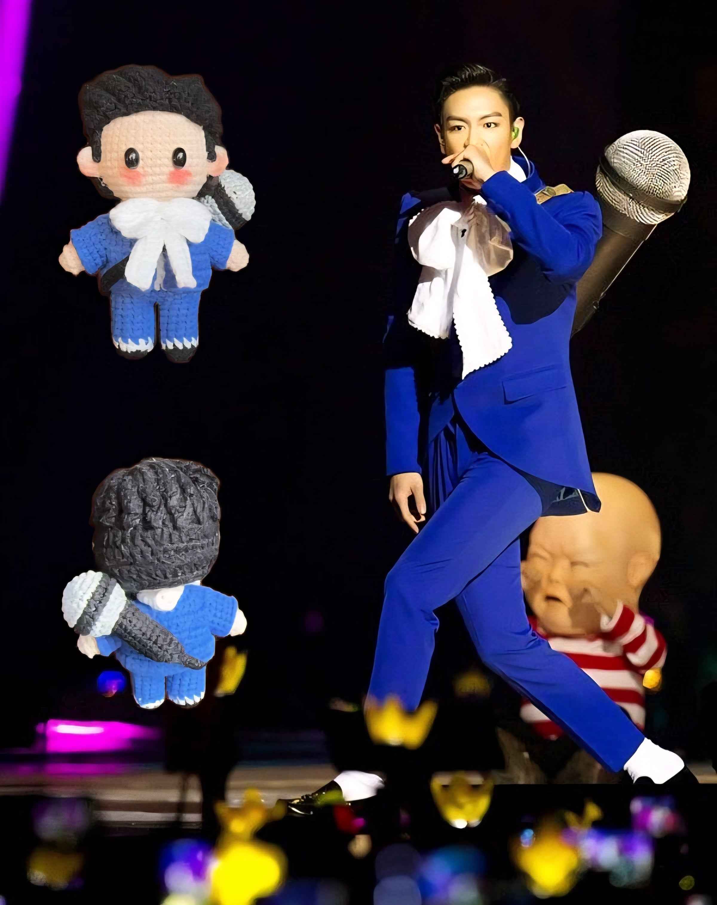 T.O.P BigBang 2013 MAMA Awards K-pop Merchandise Handmade Full Body Crochet Doll