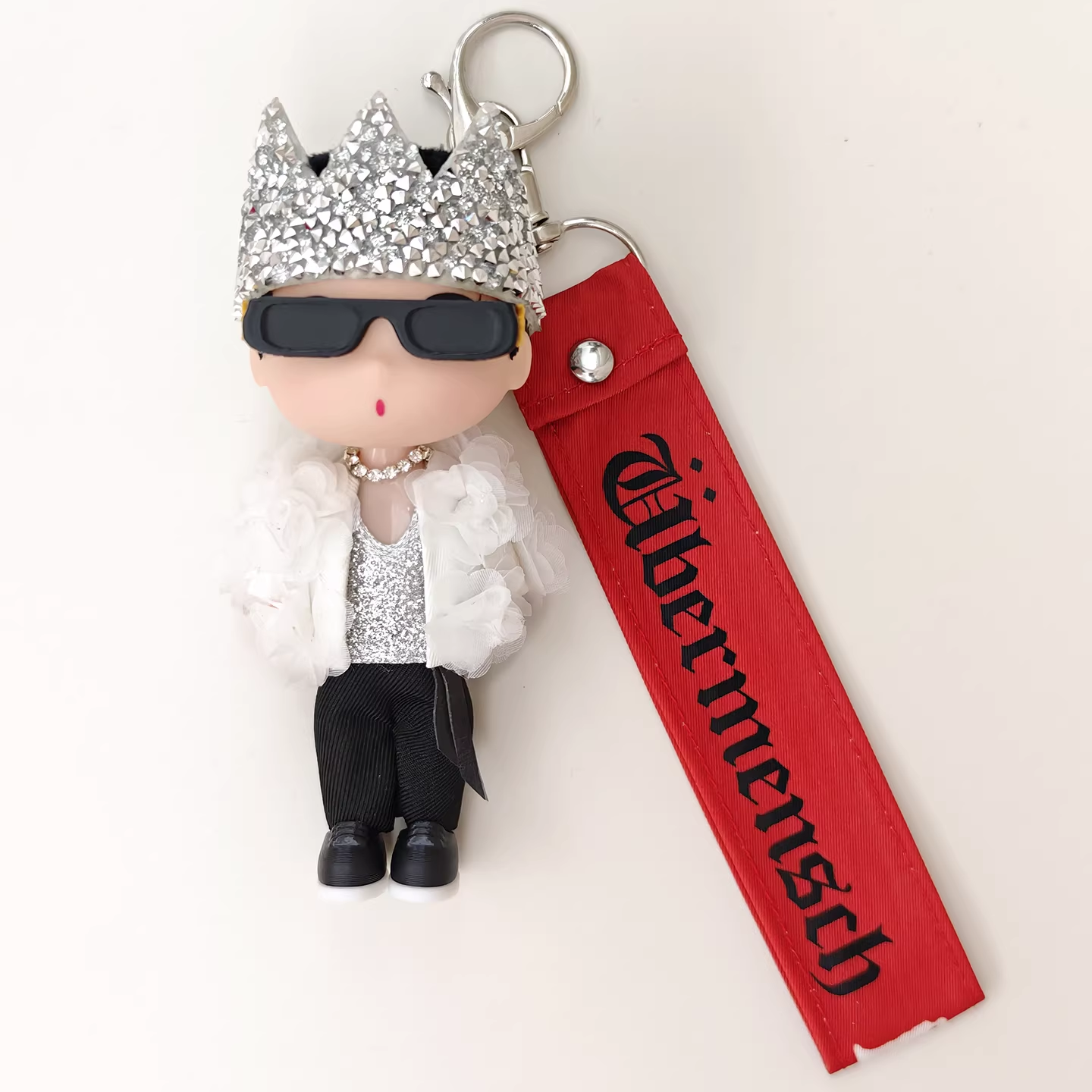NEW!!! BigBang G-Dragon Encore Concert White Rose Diamond Crown Inspired Keychain/Figure – K-pop Idol Merch