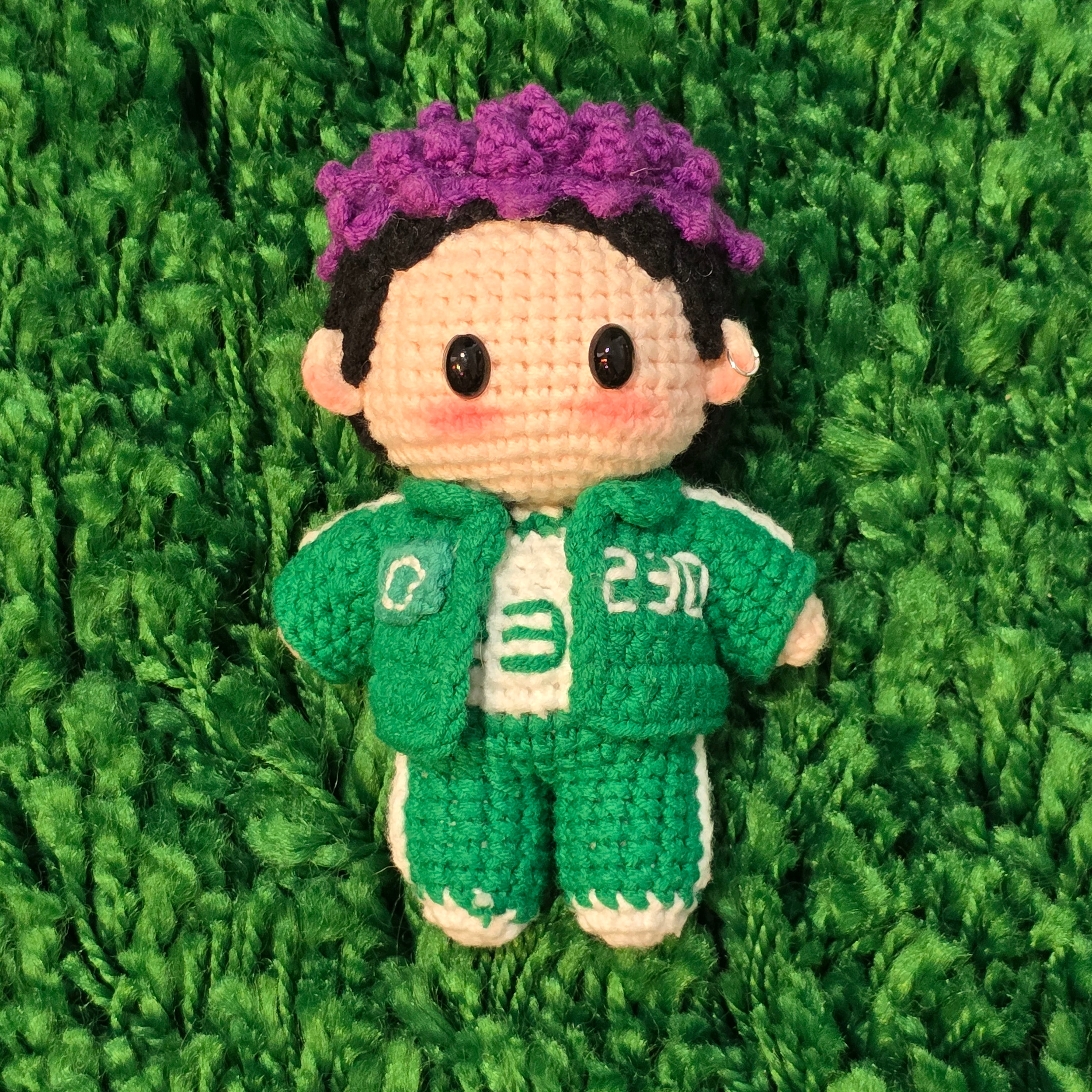 Bigbang T.O.P Thanos Squid Game 2 Inspired Handmade Full Body Crochet