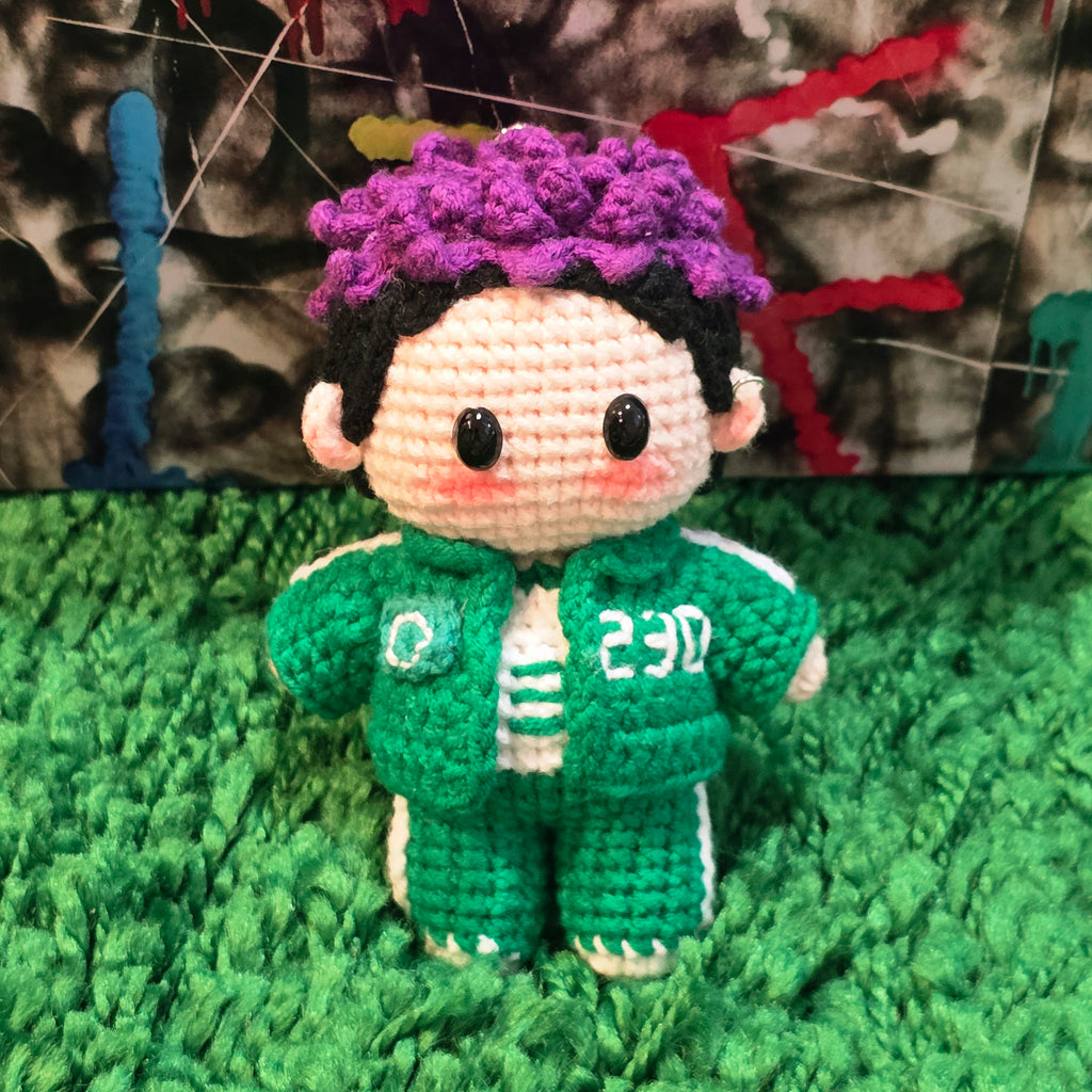 T.O.P BigBang Squid Game 2 Style K-pop Merchandise Handmade Full Body Crochet Doll