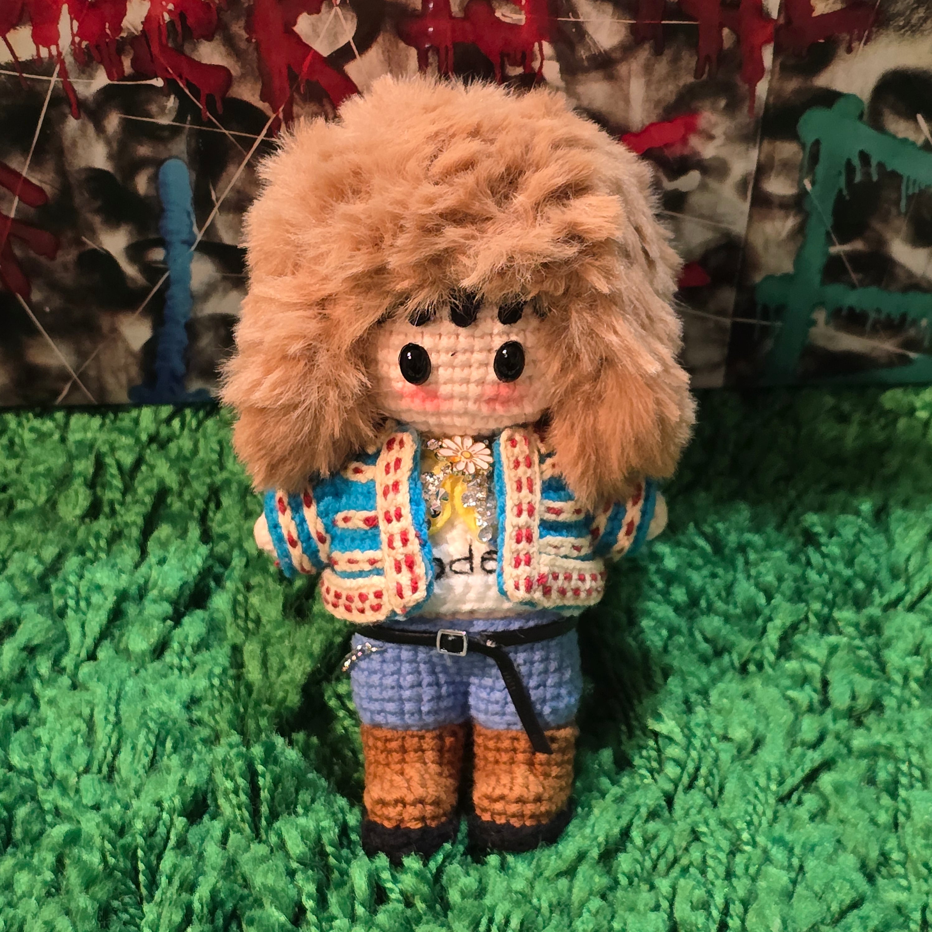 G-Dragon BigBang Coachella"POWER" Performance Handmade Full Body Crochet Doll - BANGchella Edition