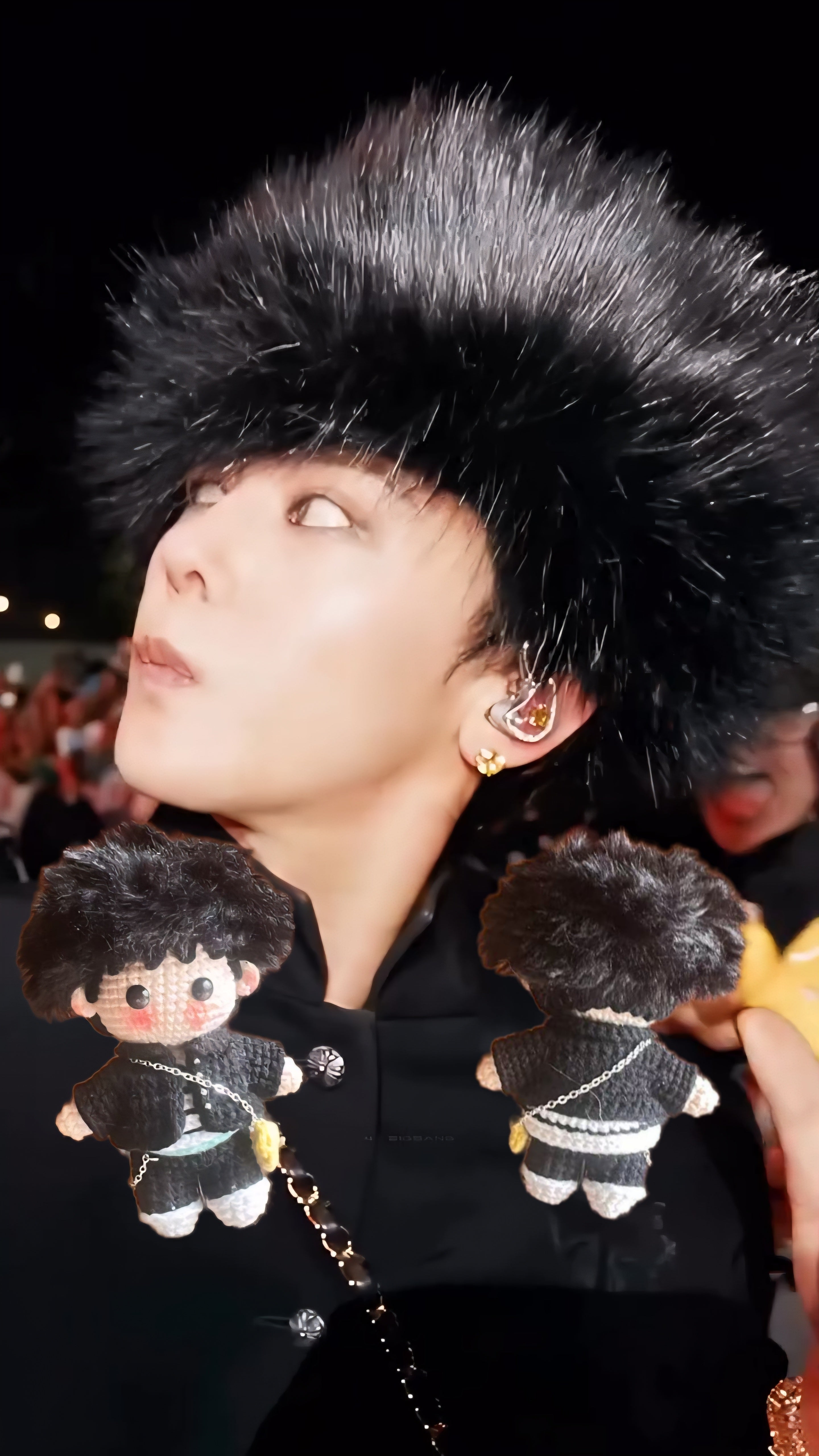 G-Dragon BigBang Coachella Week2 Furry Chrome Full Body Crochet Doll - BANGchella Edition