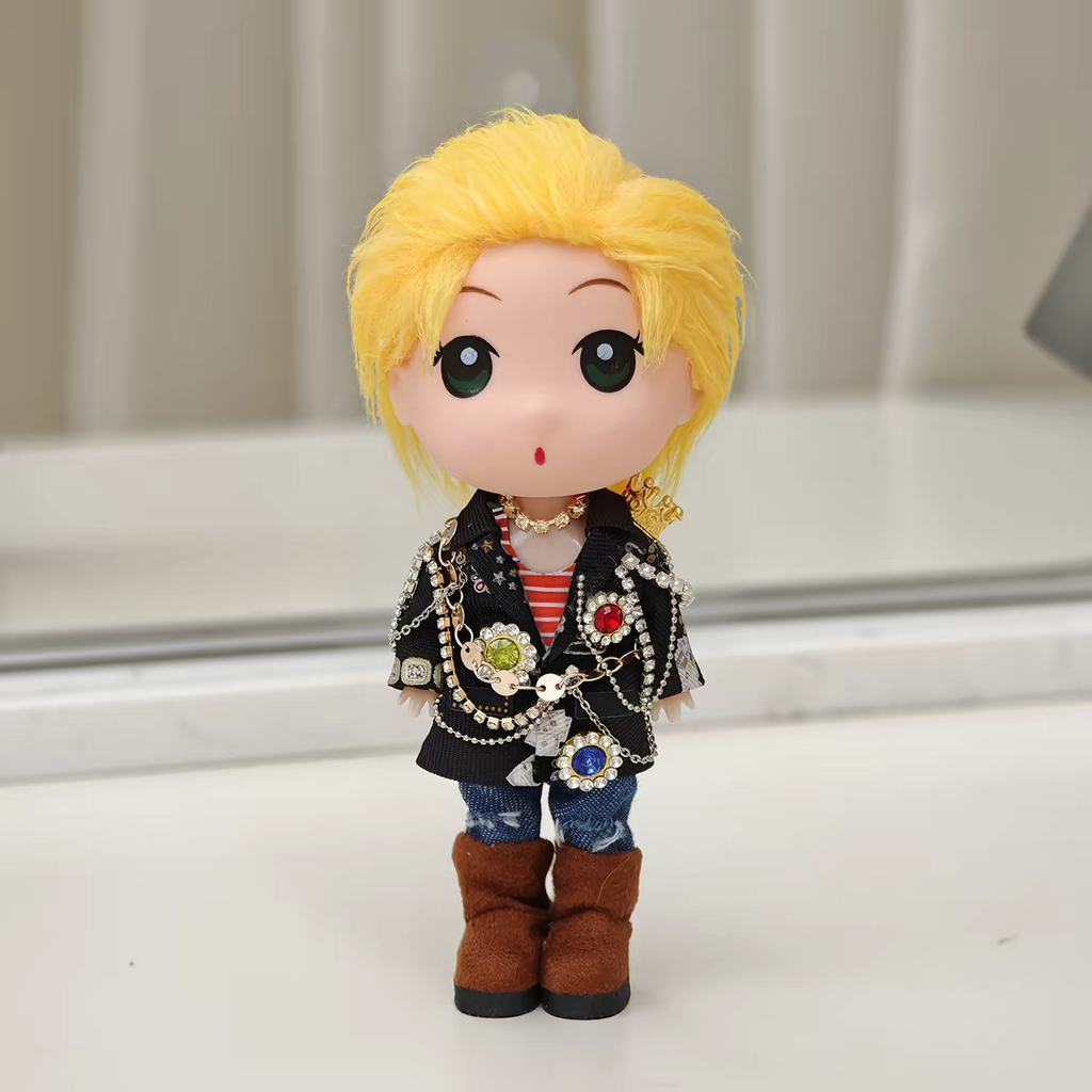 G-Dragon BigBang "BiiG" Inspired "Bejeweled Black Jacket" K-pop Merchandise Figure & Keychain
