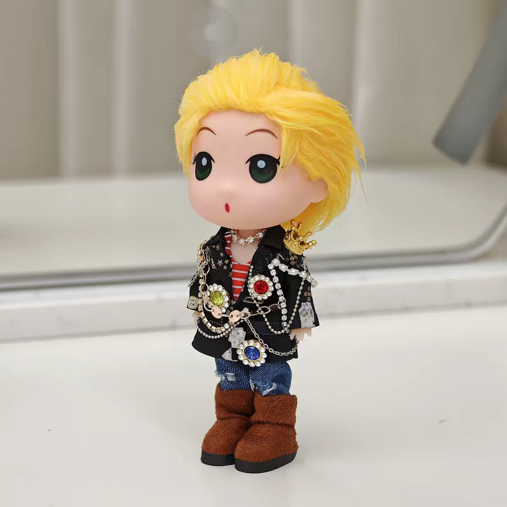 G-Dragon BigBang "BiiG" Inspired "Bejeweled Black Jacket" K-pop Merchandise Figure & Keychain