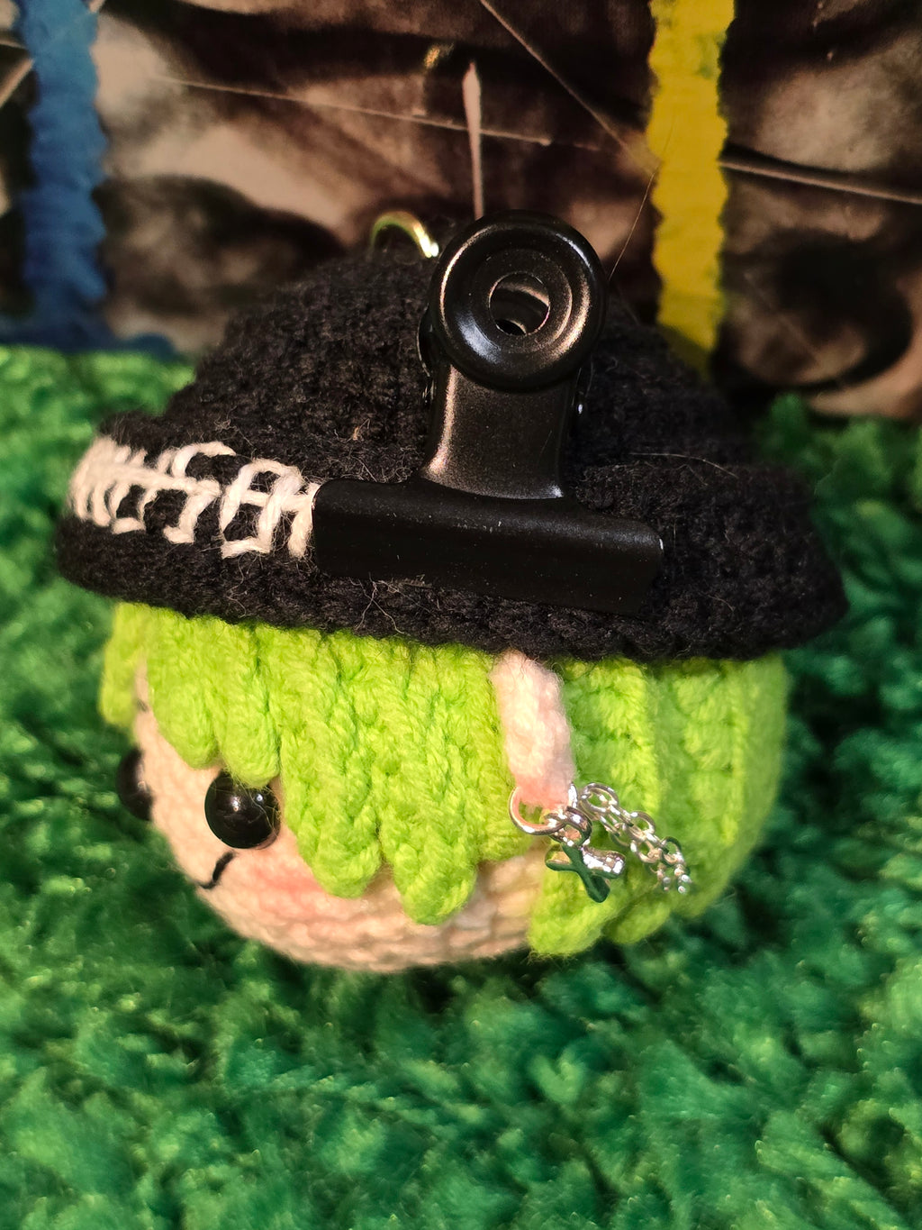 G-Dragon BigBang Green Hair Style K-pop Merchandise Handmade Crochet Doll