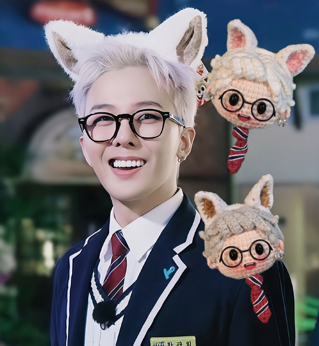BigBang G-Dragon Bunny Ears Handmade Crochet