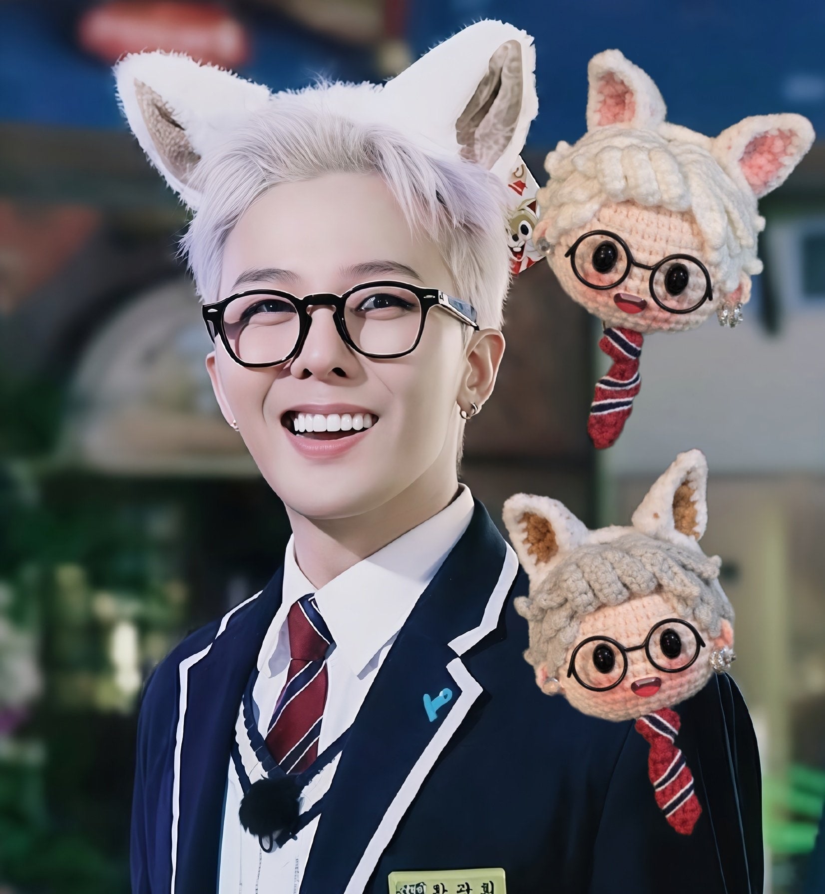 BigBang G-Dragon Bunny Ears Handmade Crochet