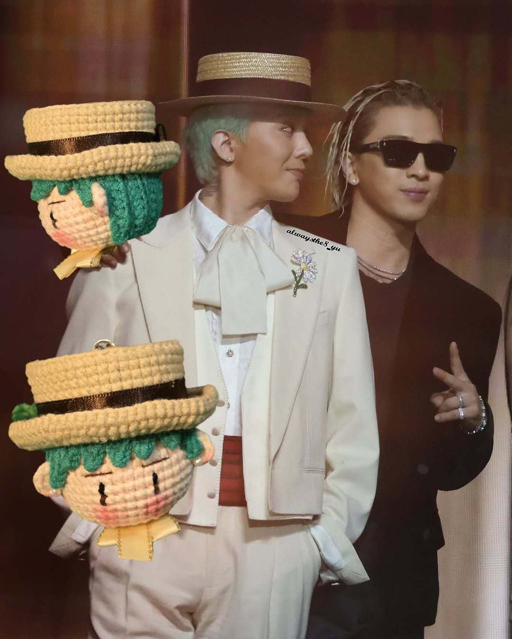 BigBang G-Dragon Gala Paris V2 Handmade Crochet