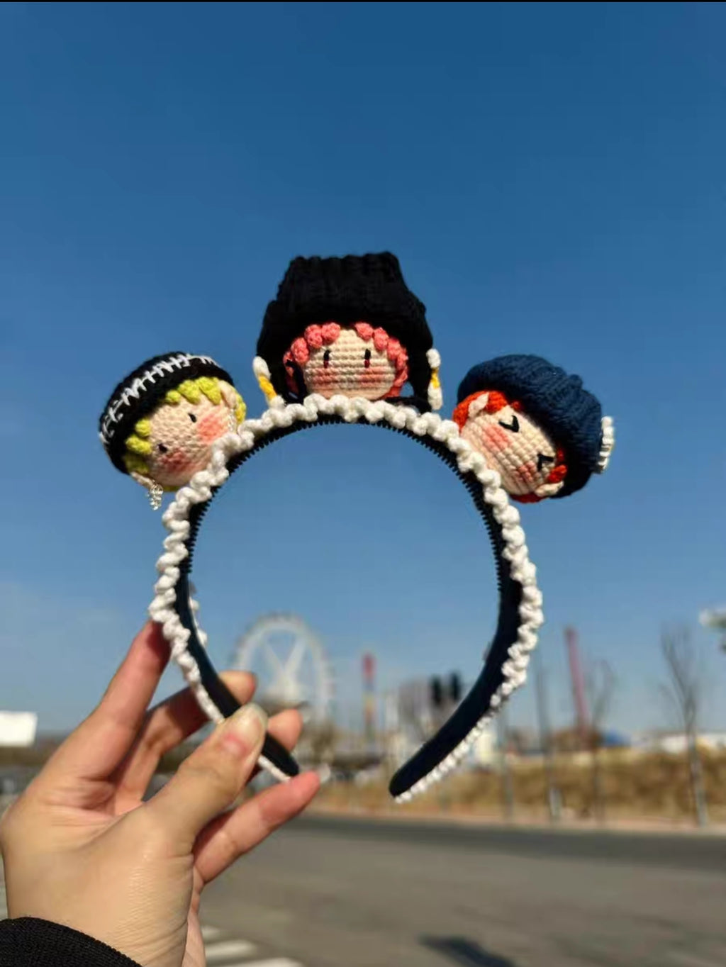 BigBang G-Dragon Handmade Crochet Headbands 3 Dolls/5 Dolls  A Must-Have For Concert Support Groups!