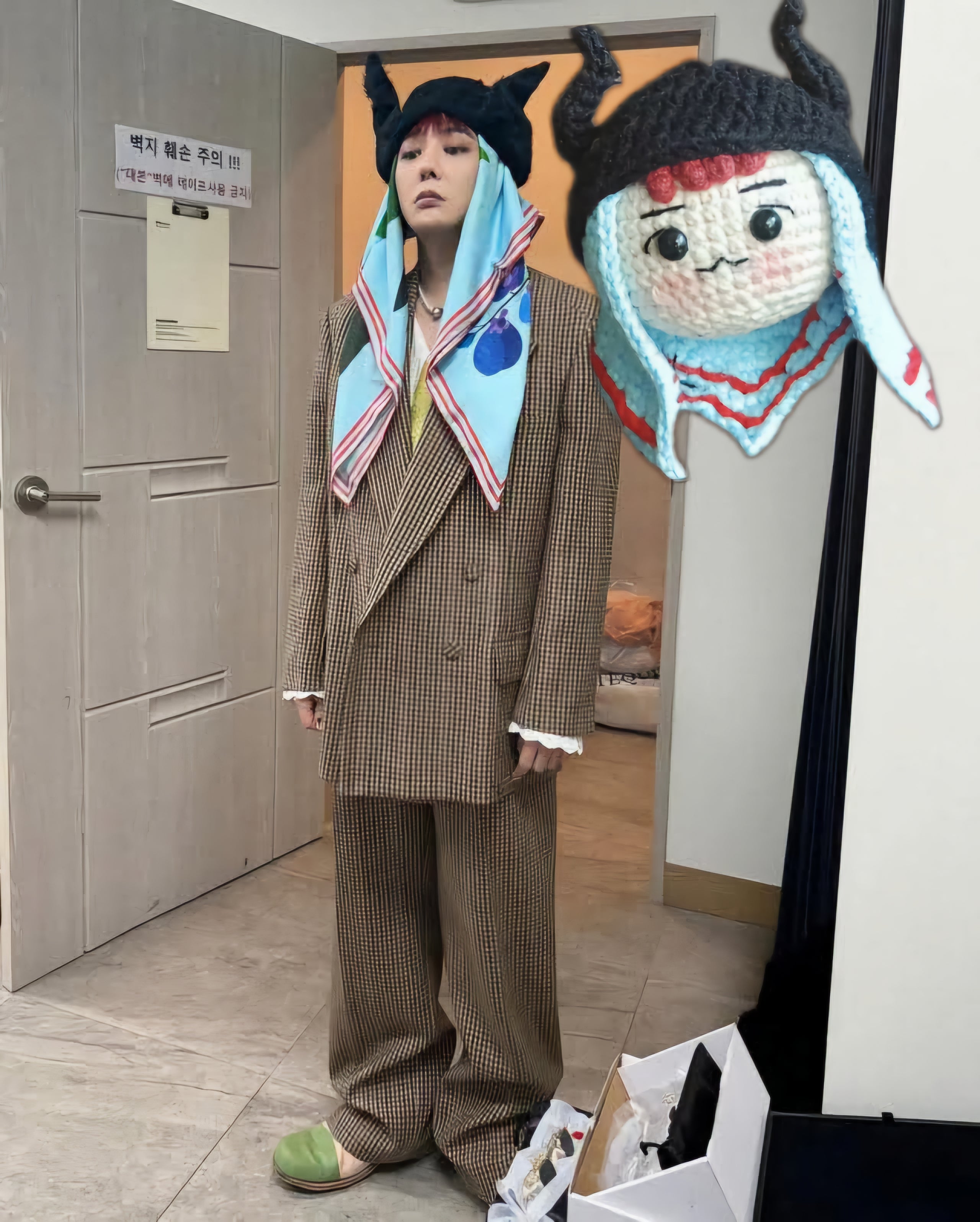 BigBang G-Dragon Horn Handmade Crochet