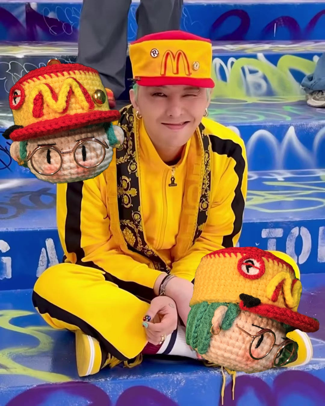 BigBang G-Dragon Übermensch Too Bad M Handmade Crochet
