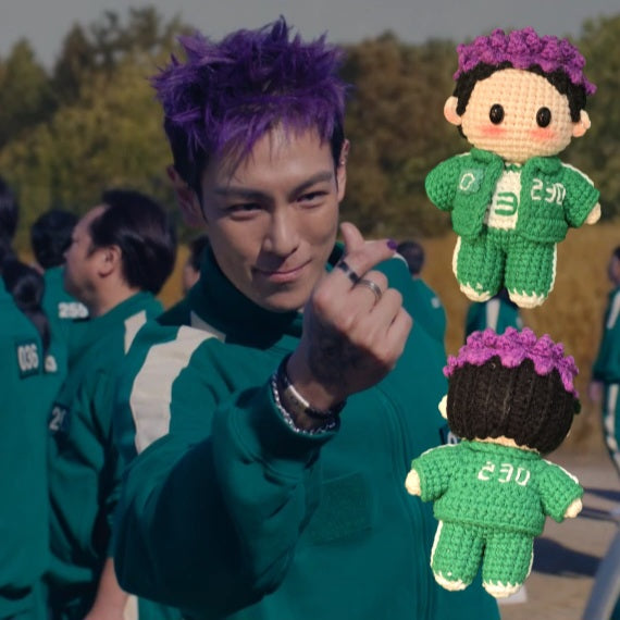Bigbang T.O.P Thanos Squid Game 2 Inspired Handmade Full Body Crochet