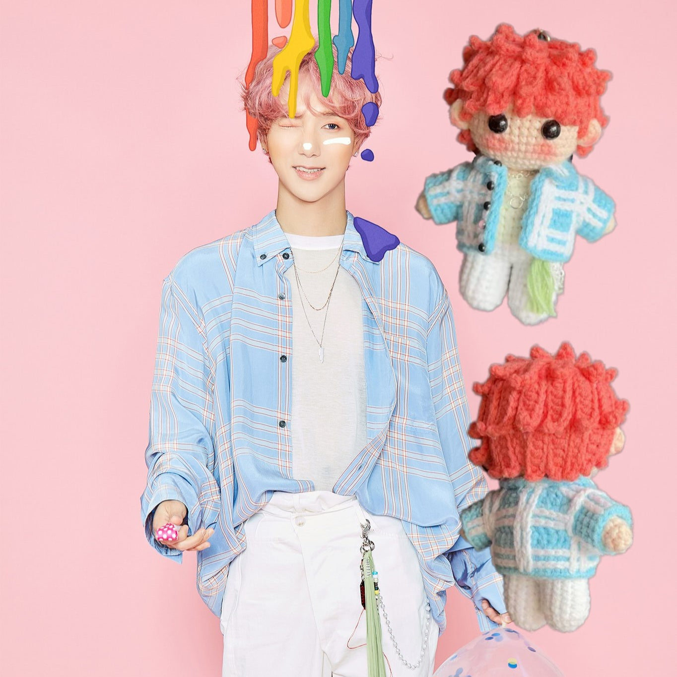 Super Junior Yesung The 3rd Mini Album Poster Inspired Handmade Full Body Crochet Doll